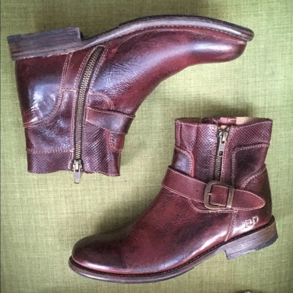 BEDSTU | Becca Ankle Boots - Burgundy, 8